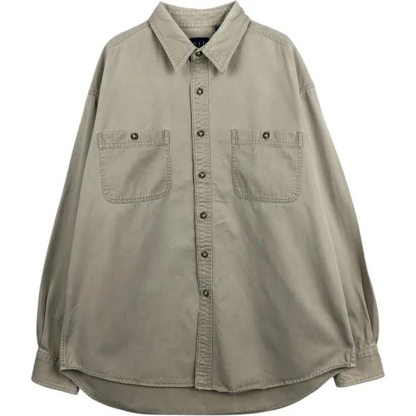 古着 90年代 ギャップ GAP オールドギャップ 長袖 コットンシャツ メンズXL相当 ヴィンテージ /eaa676856