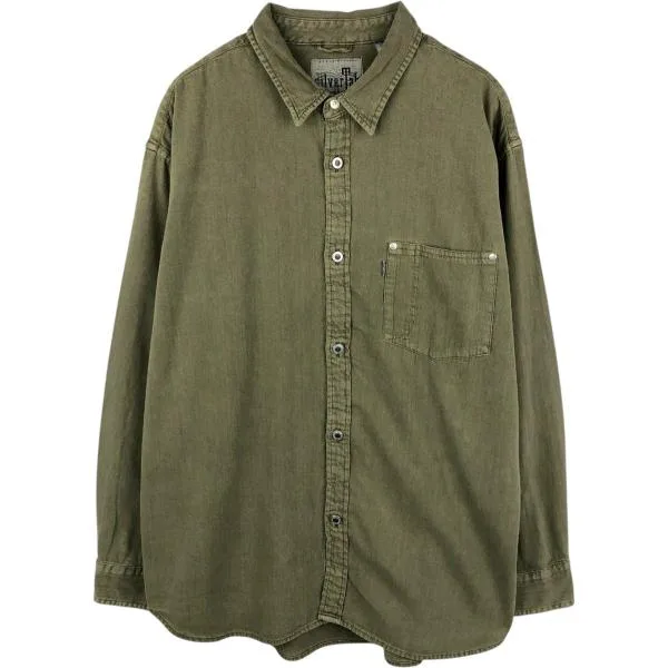 古着 リーバイス Levi's SILVER TAB シルバータブ 長袖 コットンシャツ メンズM相当 /eaa676858