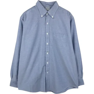 古着 ブルックスブラザーズ Brooks Brothers Est.1818 長袖 ボタンダウンシャツ USA製 メンズL相当 /eaa676870