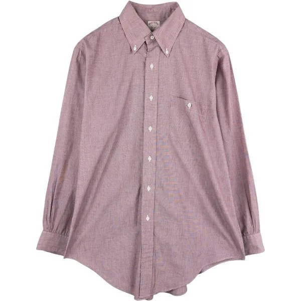 古着 ブルックスブラザーズ Brooks Brothers Est.1818 長袖 ボタンダウンシャツ USA製 メンズL相当 /eaa676875