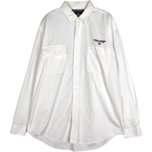 古着 ラルフローレン Ralph Lauren POLO SPORT ポロスポーツ 長袖 コットンシャツ メンズXL相当 /eaa676956