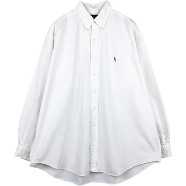 古着 ラルフローレン Ralph Lauren BLAKE 長袖 ボタンダウンシャツ メンズXL相当 /eaa676960