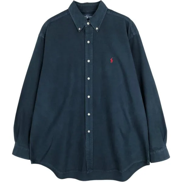 古着 ラルフローレン Ralph Lauren BLAKE 長袖 ボタンダウンシャツ メンズXL相当 /eaa676964