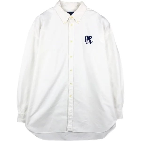 古着 ラルフローレン Ralph Lauren BOYFRIEND FIT 長袖 ボタンダウンシャツ メンズXL相当 ボタンダウン /eaa676985