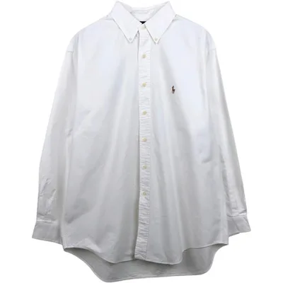 古着 ラルフローレン Ralph Lauren YARMOUTH 長袖 ボタンダウンシャツ メンズL相当 /eaa676988