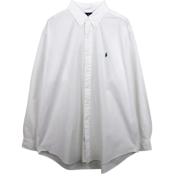 เสื้อผ้าเก่า Ralph Lauren CLASSIC FIT เสื้อเชิ้ตแขนยาวติดกระดุมผู้ชาย XL เทียบเท่า /eaa676990
