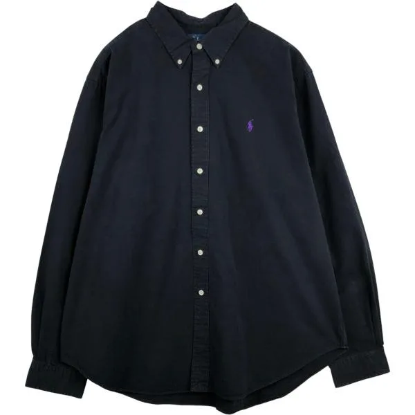 เสื้อผ้าเก่า Ralph Lauren CLASSIC FIT เสื้อเชิ้ตแขนยาวติดกระดุมผู้ชายขนาด XXL เทียบเท่า /eaa676996