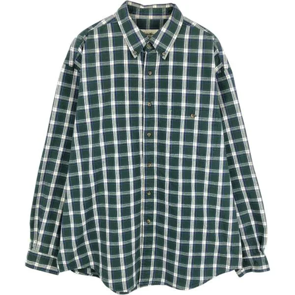 古着 エディーバウアー Eddie Bauer 長袖 ボタンダウンチェックシャツ メンズL相当 /eaa677035