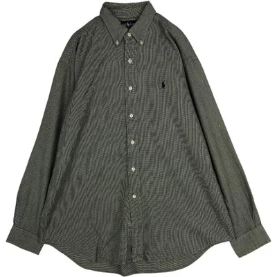 古着 ラルフローレン Ralph Lauren BLAIRE 総柄 長袖 ボタンダウン フランネルシャツ メンズL相当 /eaa677097