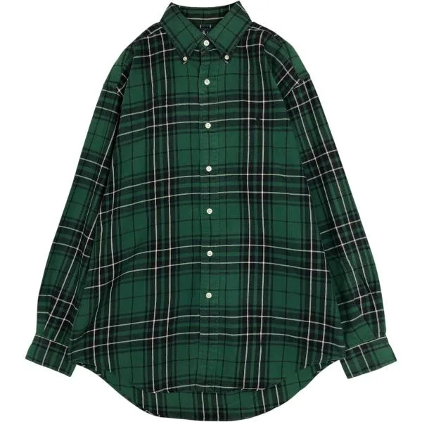 古着 ラルフローレン Ralph Lauren BLAKE 長袖 ボタンダウン フランネルチェックシャツ メンズS相当 /eaa677098