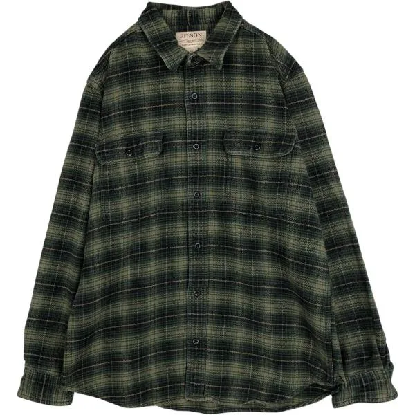 古着 FILSON オンブレチェック 長袖 フランネルチェックシャツ メンズL相当 /eaa677117