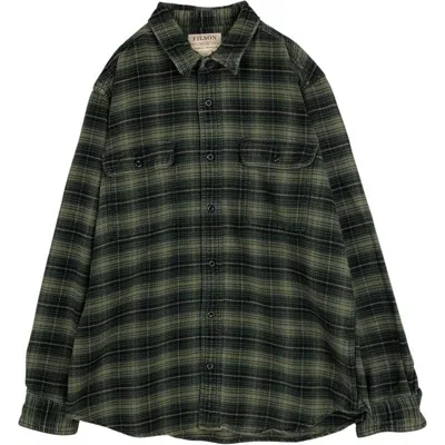 古着 FILSON オンブレチェック 長袖 フランネルチェックシャツ メンズL相当 /eaa677117