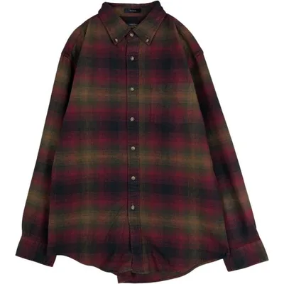 古着 ペンドルトン PENDLETON MASON オンブレチェック 長袖 ボタンダウン フランネルチェックシャツ メンズL相当 /eaa677136