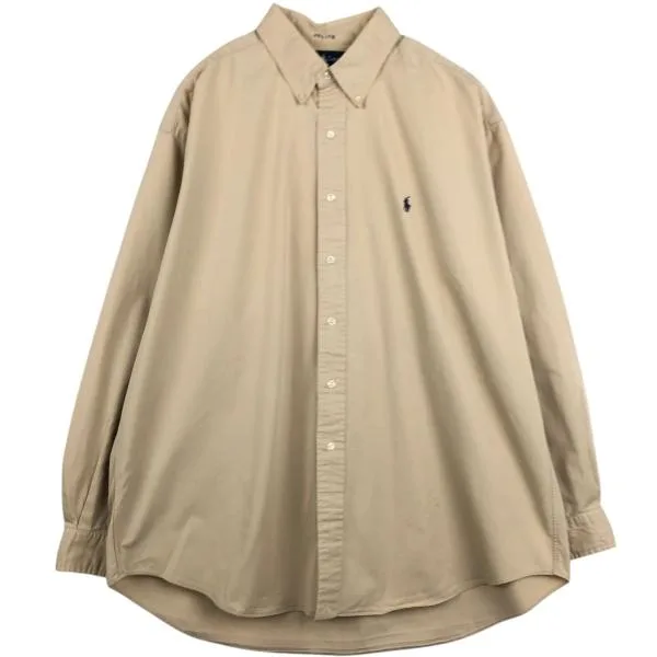 古着 ラルフローレン Ralph Lauren BLAKE 長袖 ボタンダウンシャツ メンズXL相当 /eaa677203