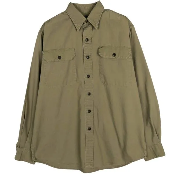 古着 ラルフローレン Ralph Lauren POLO SPORT ポロスポーツ ヘリンボーン 長袖 コットンシャツ メンズL相当 /eaa677211