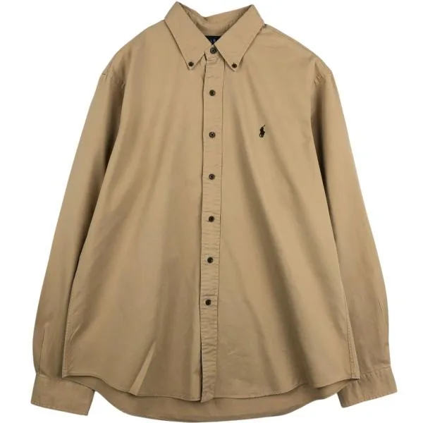 古着 ラルフローレン Ralph Lauren CUSTOM FIT 長袖 ボタンダウンシャツ メンズXL相当 /eaa677216