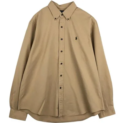 古着 ラルフローレン Ralph Lauren CUSTOM FIT 長袖 ボタンダウンシャツ メンズXL相当 /eaa677216