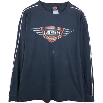 古着 ハーレーダビッドソン Harley-Davidson ロングTシャツ ロンT メンズXL相当 クルーネック(丸首) /eaa677792