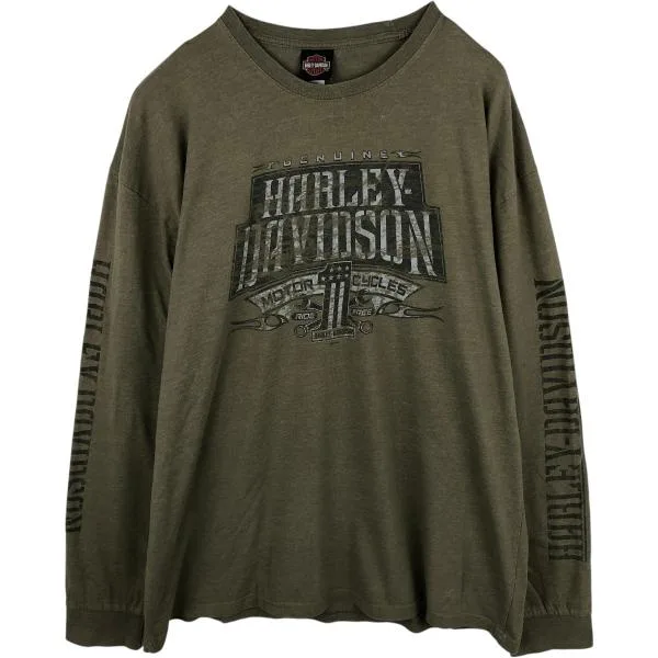 古着 ハーレーダビッドソン Harley-Davidson ロングTシャツ ロンT メンズXXL相当 /eaa677799