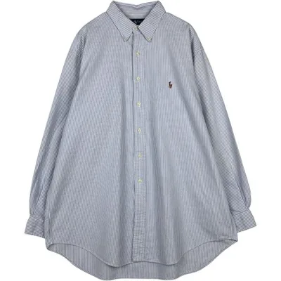 古着 ラルフローレン Ralph Lauren YARMOUTH 長袖 ボタンダウンストライプシャツ メンズXL相当 /eaa677939