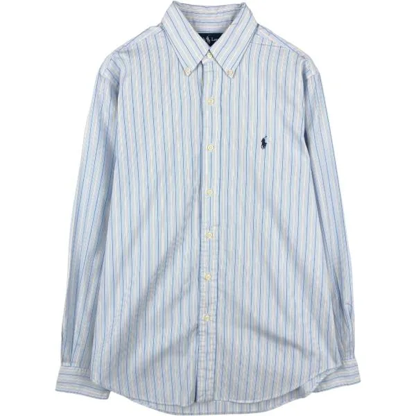古着 ラルフローレン Ralph Lauren CLASSIC FIT クラシックフィット 長袖 ボタンダウンストライプシャツ メンズM相当 /eaa677992