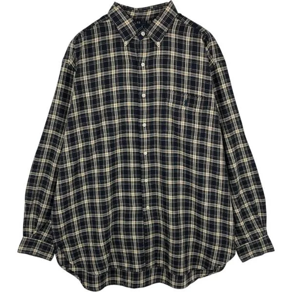 古着 ラルフローレン Ralph Lauren MCMEEL 長袖 ボタンダウンチェックシャツ メンズL相当 /eaa678031