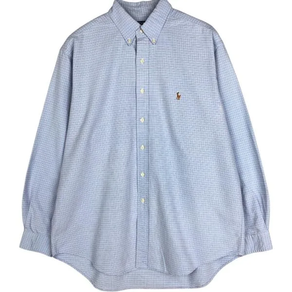 古着 ラルフローレン Ralph Lauren YARMOUTH 長袖 ボタンダウンチェックシャツ メンズXL相当 /eaa678032