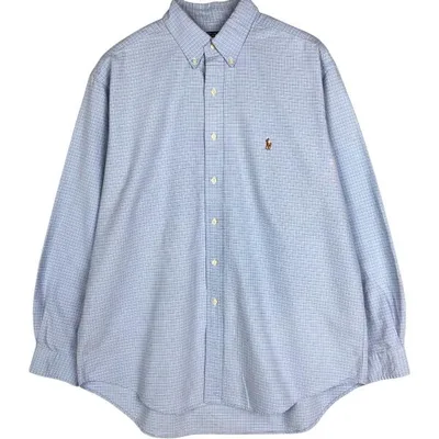 古着 ラルフローレン Ralph Lauren YARMOUTH 長袖 ボタンダウンチェックシャツ メンズXL相当 /eaa678032