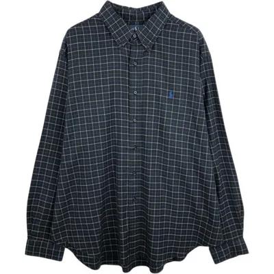 古着 ラルフローレン Ralph Lauren CLASSIC FIT 長袖 ボタンダウンチェックシャツ メンズXXL相当 /eaa678051