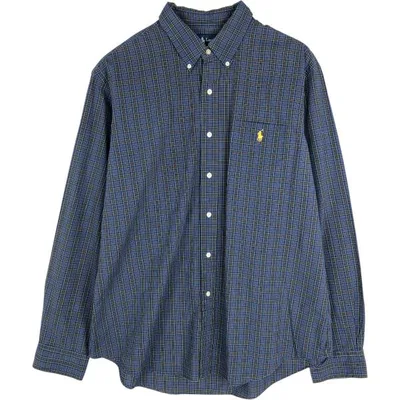 古着 ラルフローレン Ralph Lauren CUSTOM FIT 長袖 コットンチェックシャツ メンズXL相当 /eaa678062