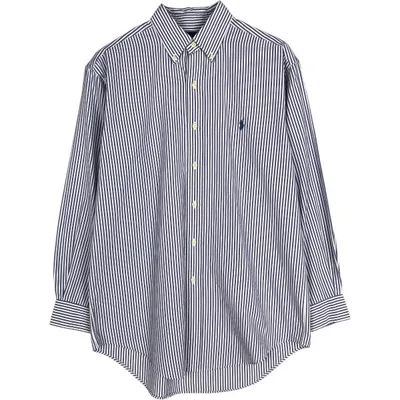 古着 ラルフローレン Ralph Lauren YARMOUTH 長袖 ボタンダウンストライプシャツ メンズM相当 /eaa678091