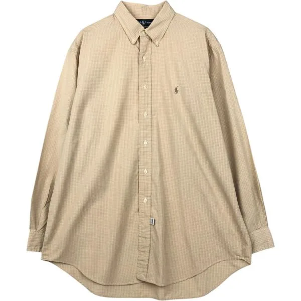 古着 ラルフローレン Ralph Lauren Ralph Lauren YARMOUTH 長袖 ボタンダウンチェックシャツ メンズXXL相当 /eaa678096