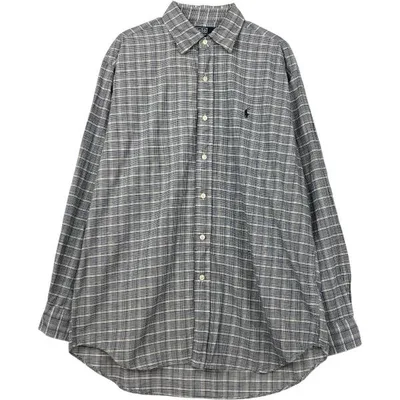 古着 ラルフローレン Ralph Lauren POLO by Ralph Lauren LOWALL SPORT 長袖 コットンチェックシャツ メンズM相当 /eaa678101