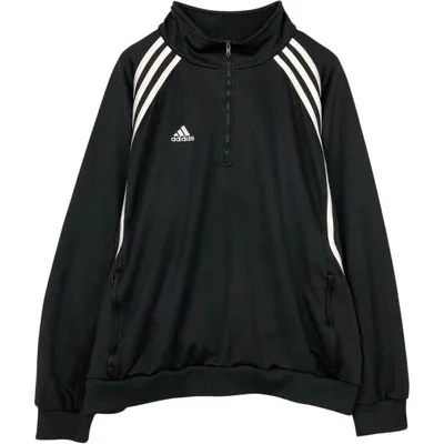 古着 90~00年代 アディダス adidas ハーフジップ ジャージプルオーバー メンズXL相当 /eaa678112