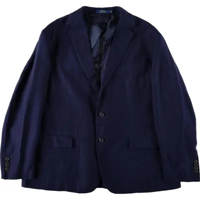 古着 ラルフローレン Ralph Lauren POLO RALPH LAUREN リネンテーラードジャケット メンズL相当 /eaa678357