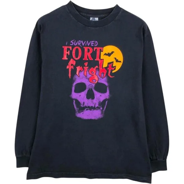 古着 アルスタイル ALSTYLE ドクロ柄 スカル柄 ロングTシャツ ロンT メンズXL相当 /eaa678615