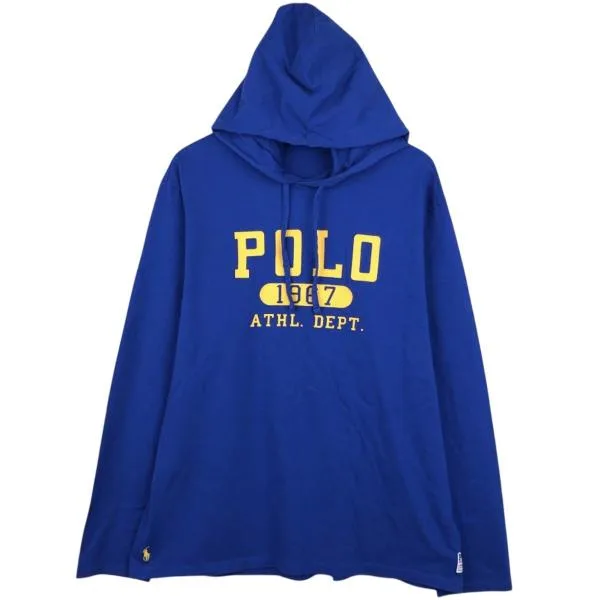 古着 ラルフローレン Ralph Lauren POLO RALPH LAUREN フード付き ロングTシャツ ロンT メンズXL相当 /eaa678634