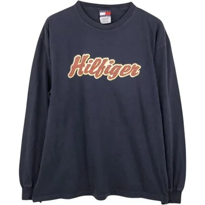 古着 90年代~ トミーヒルフィガー TOMMY HILFIGER ロングTシャツ ロンT メンズM相当 ヴィンテージ /eaa678637