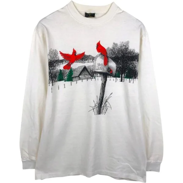 古着 Johnny's アニマル柄 ロングTシャツ ロンT USA製 メンズXL相当 /eaa678642