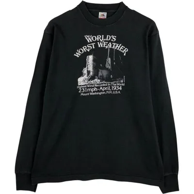 古着 80年代 フルーツオブザルーム FRUIT OF THE LOOM ロングTシャツ ロンT USA製 メンズL相当 ヴィンテージ /eaa678643