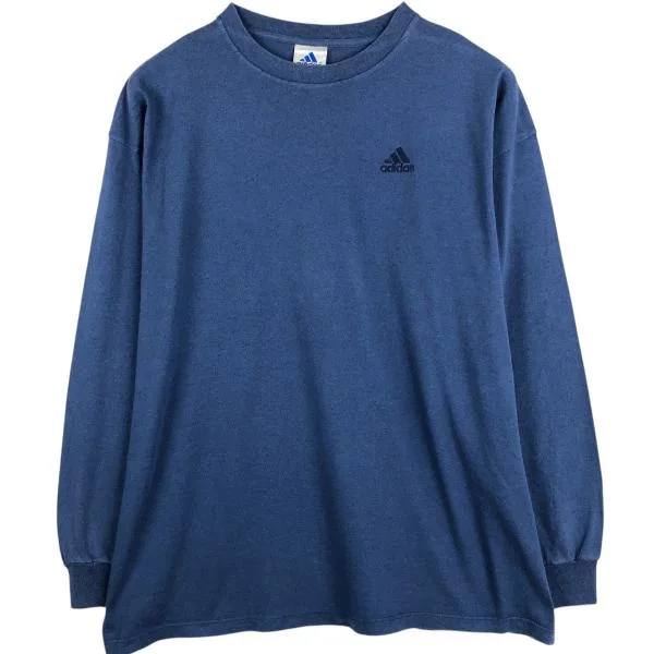 古着 90年代 アディダス adidas ロングTシャツ ロンT USA製 メンズXL相当 ヴィンテージ /eaa678645