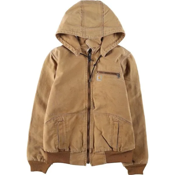 古着 カーハート Carhartt アクティブジャケット 中綿入り ダックフルジップパーカー レディースS相当 /eaa678770