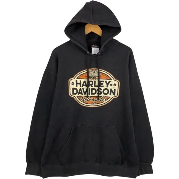 古着 ハーレーダビッドソン Harley-Davidson アドバタイジング スウェットプルオーバーパーカー メンズL相当 /eaa678994