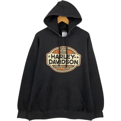 古着 ハーレーダビッドソン Harley-Davidson アドバタイジング スウェットプルオーバーパーカー メンズL相当 /eaa678994