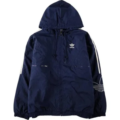 古着 00年代 アディダス adidas 中綿パーカー パファージャケット メンズXL相当 /eaa679003