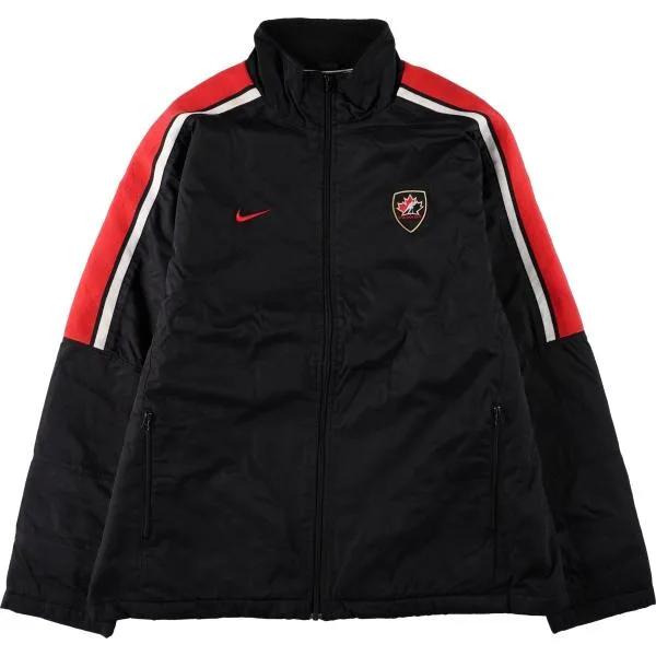 古着 ナイキ NIKE BAUER Hockey Canada アイスホッケーカナダ代表 ナイロンジャケット メンズL相当 /eaa679022