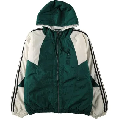 古着80~90年代 アディダス adidas 中綿パーカー パファージャケット メンズXL相当 ヴィンテージ /eaa679036