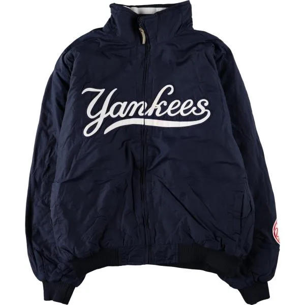 古着 マジェスティック Majestic MLB NEW YORK YANKEES ニューヨークヤンキース ナイロンジャケット メンズXXL相当 /eaa679040