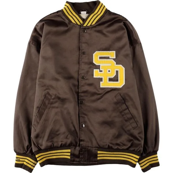 古着 00年代 Mitchell and Ness サンディエゴパドレス スタジャン アワードジャケット バーシティジャケット メンズXXL相当 /eaa679041