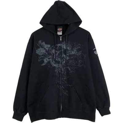 古着 ハーレーダビッドソン Harley-Davidson スウェットフルジップパーカー メンズM相当 /eaa679718